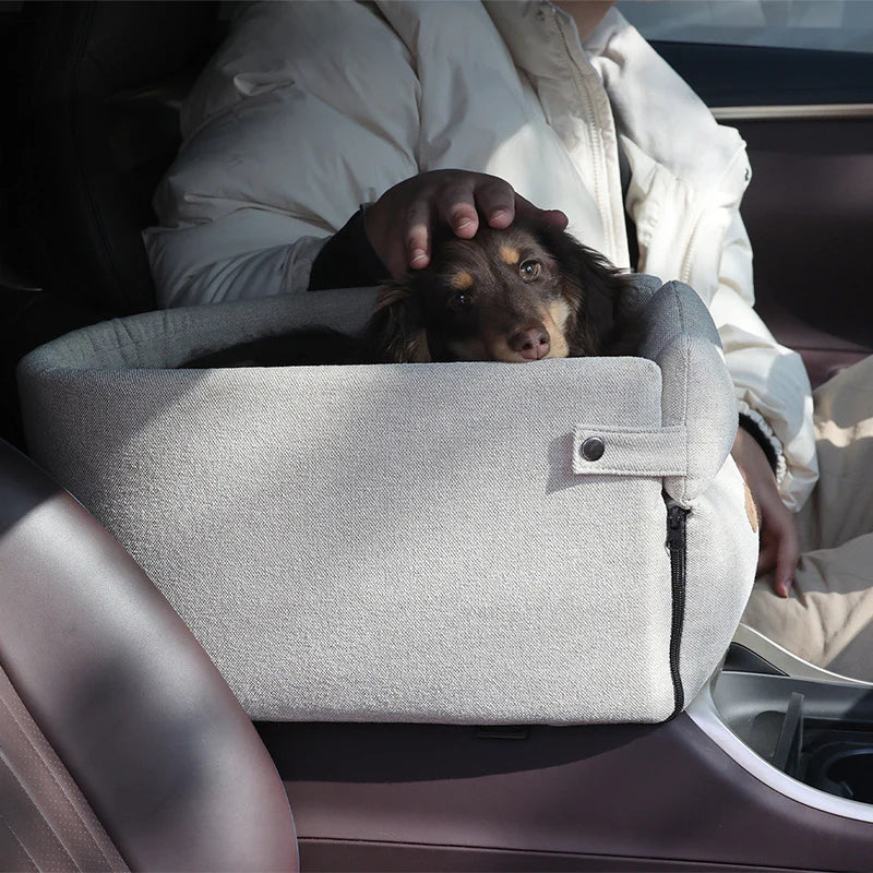 Portable Dog Car Seat Bed - Safe Travel Carrier for Small Dogs & Cats - Essential Pet Accessory
