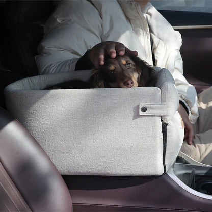 Portable Dog Car Seat Bed - Safe Travel Carrier for Small Dogs & Cats - Essential Pet Accessory