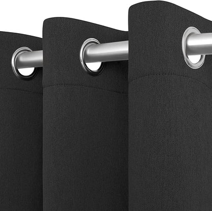2 Panels Cozlo Blackout Curtains for Bedroom with Grommet Black Out 42X84 Inch