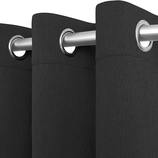 2 Panels Cozlo Blackout Curtains for Bedroom with Grommet Black Out 42X84 Inch