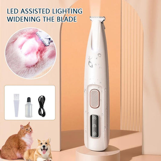 2025 New Pet Trimmer for Dogs and Cats,Waterproof Rechargeable Pet Shaver with LED Light, Multifunctional Pet Hair Clippers for Paws Eyes Ears Face Rump,Dog Stuff,Cat Paw Trimmer Grooming Tools