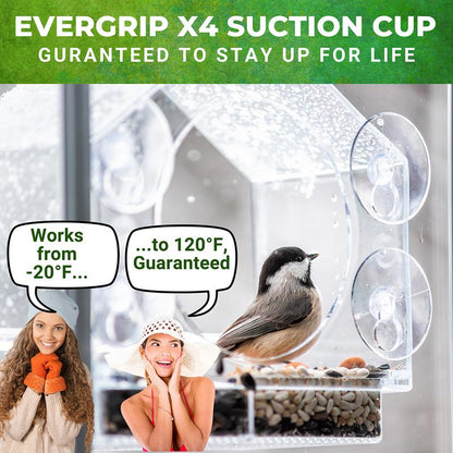 Birds-I-View Window Bird Feeder for Outdoor - Gift Idea - Gifts - Garden - Mothers Day