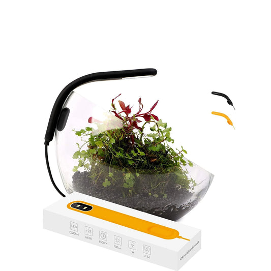 Fish Tank Light Clip on Aquarium Light Aquarium Light for Plants LED Flexible Lamp for Freshwater Small Aquarium Light Picosoft Yellow 5 Gallon