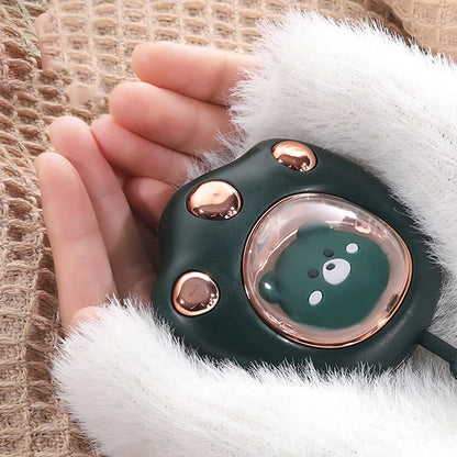 1200Mah Hand Warmer Cat Paw Rechargeable Built-In Battery for Students Winer Fast Usb Heater Portable Warmer for Women'S Hand