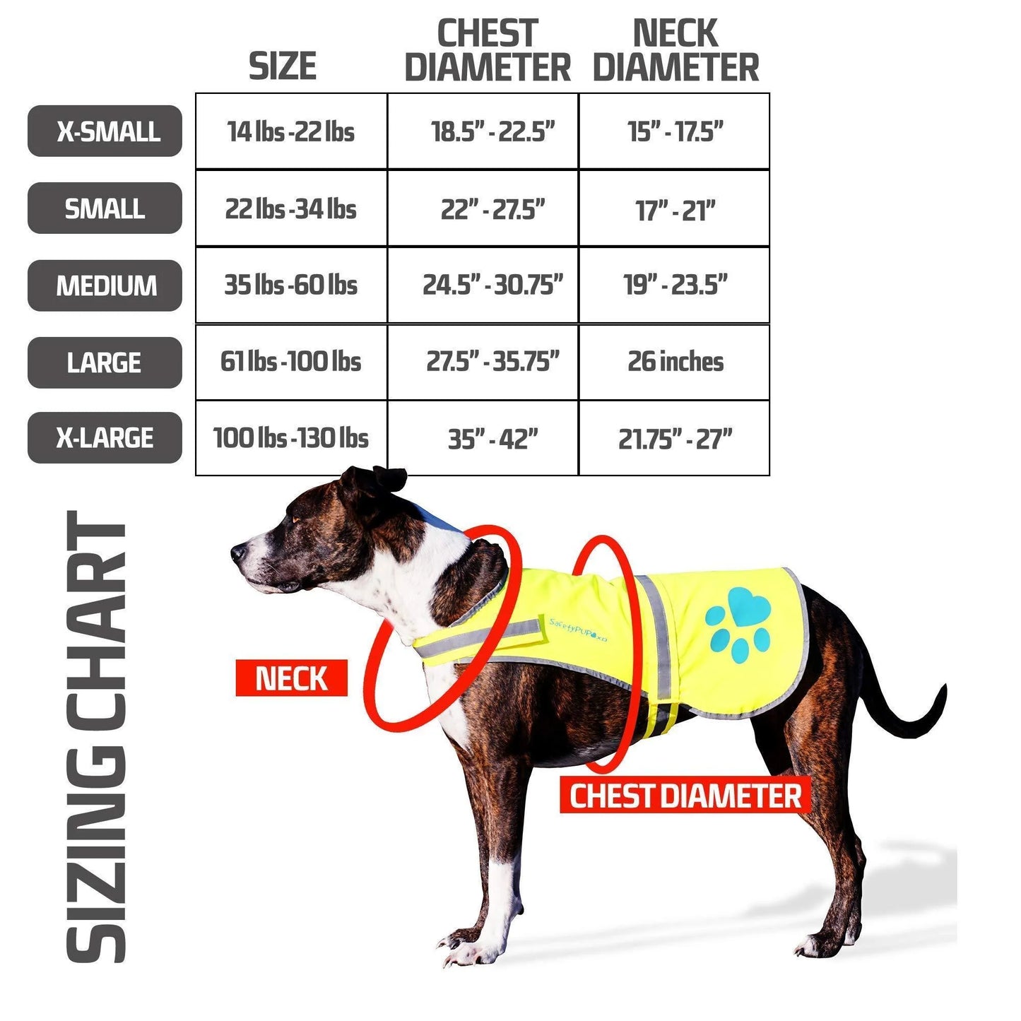 Soft Shell Waterproof Dog Vest Chest Size 36.75 in Neck Size 26 in Hi