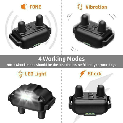 Rechargeable Waterproof Remote Dog Training Collar - 2700 FT Range with LCD Display