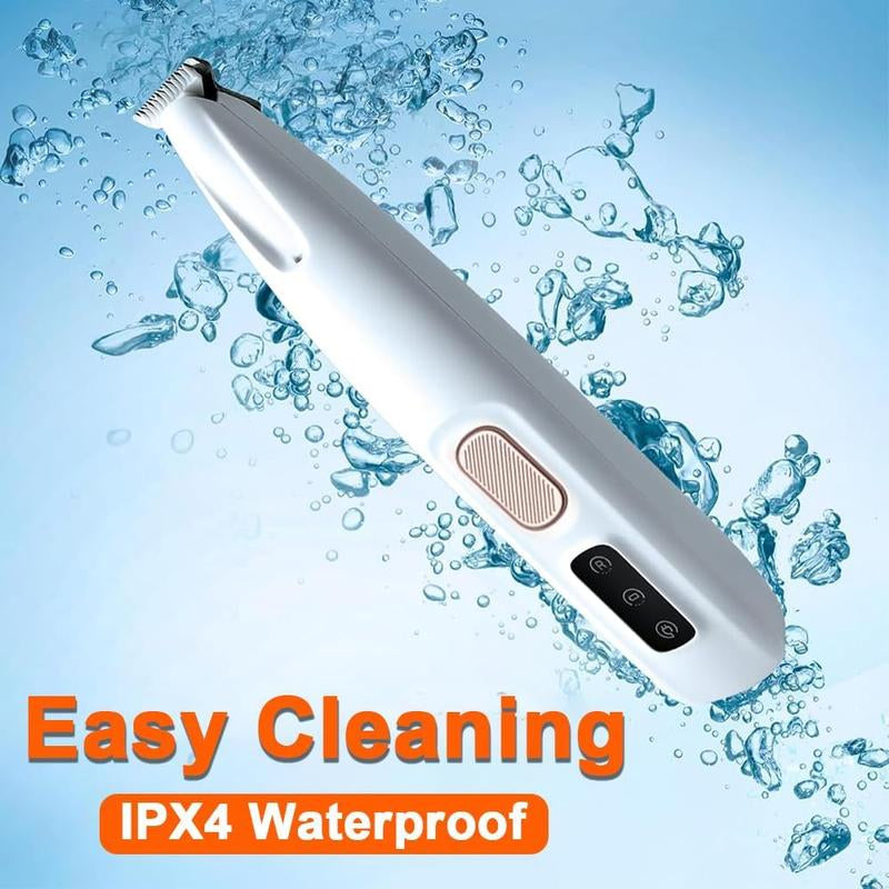 2025 New Pet Trimmer for Dogs and Cats,Waterproof Rechargeable Pet Shaver with LED Light, Multifunctional Pet Hair Clippers for Paws Eyes Ears Face Rump,Dog Stuff,Cat Paw Trimmer Grooming Tools