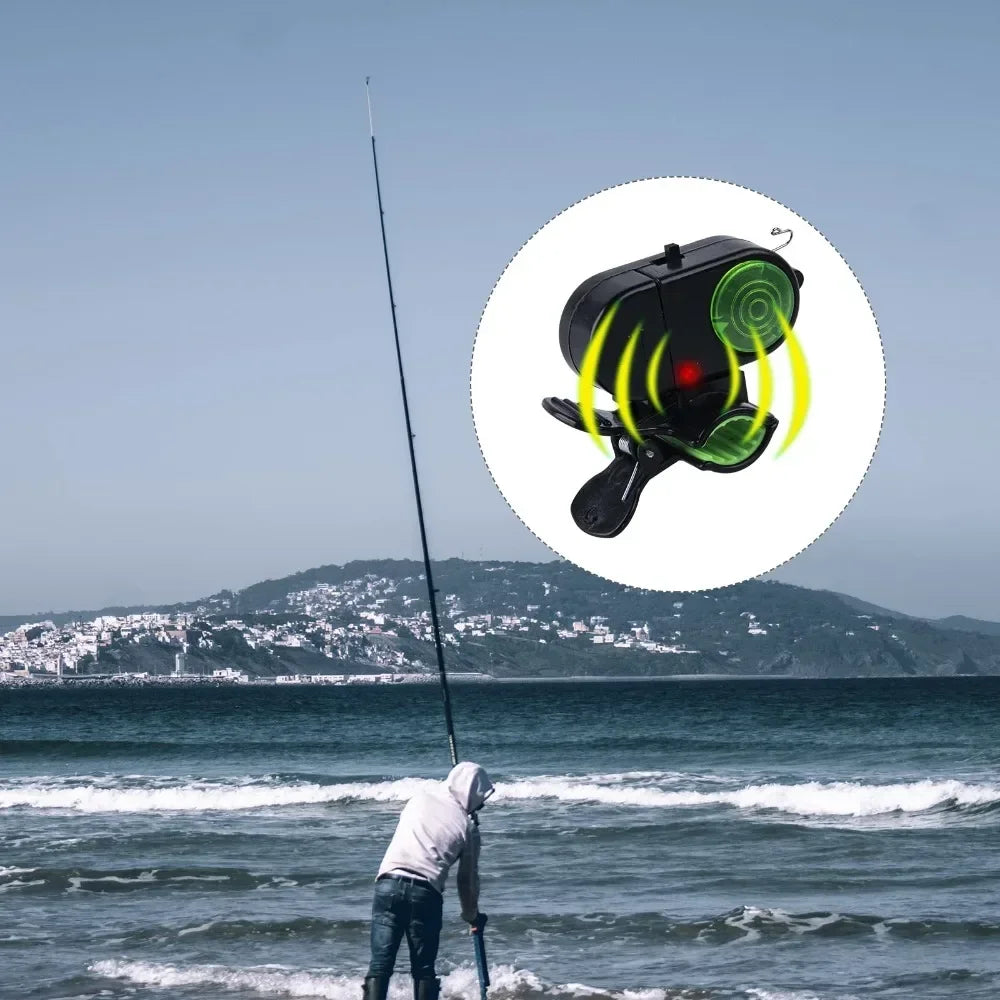 2Pcs Electronic Fishing Bite Alarm with Sound Ledlights Indicator Bell Clip on Fishing Rod Tackle Sensitive Fishing Alarm