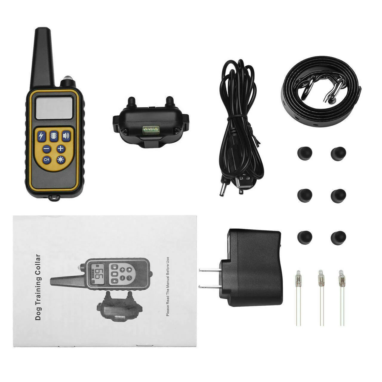 Rechargeable Waterproof Remote Dog Training Collar - 2700 FT Range with LCD Display
