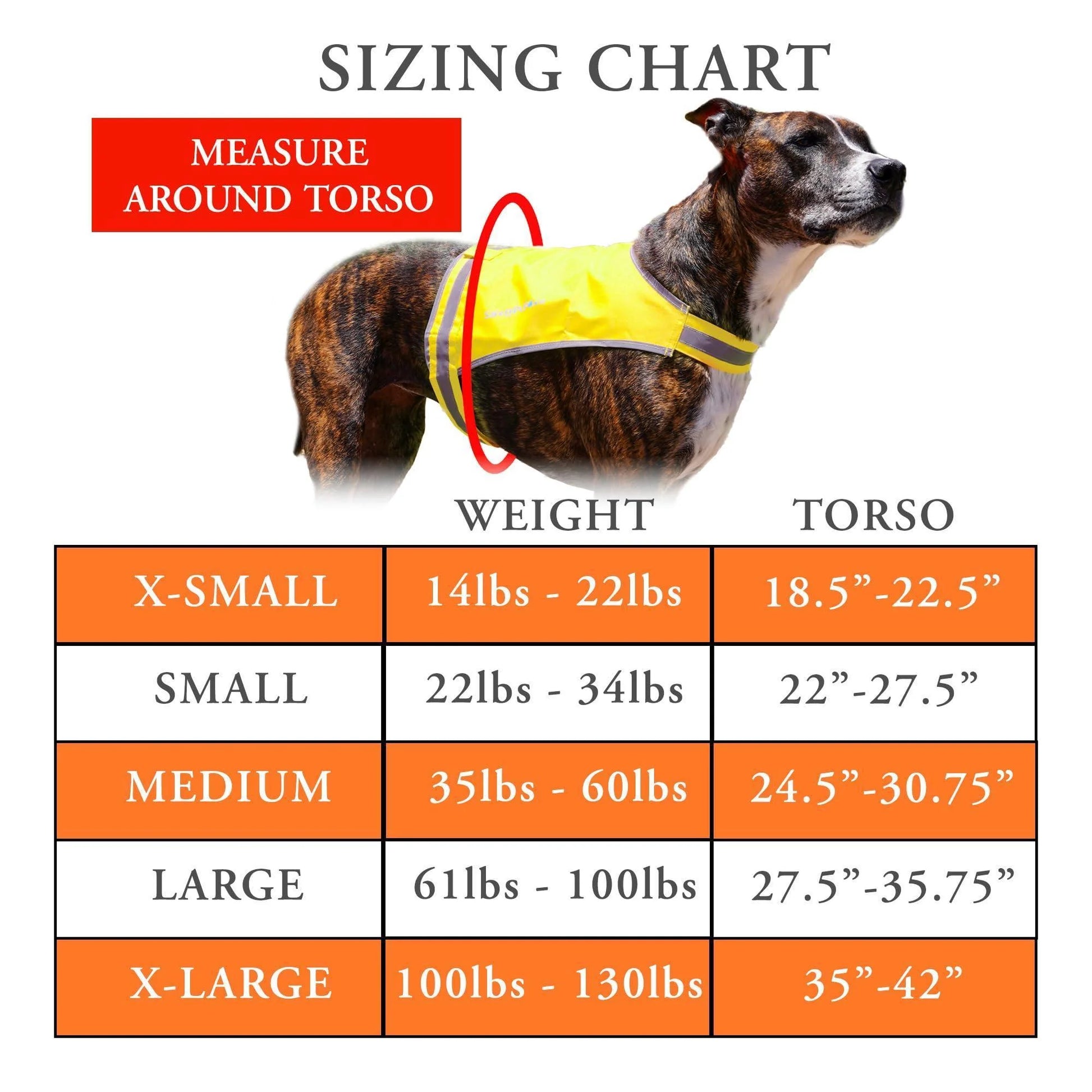 Lite Dog Vest Chest Size 36.75 Inch Neck Size 22 Inch Coverage to Mid Back