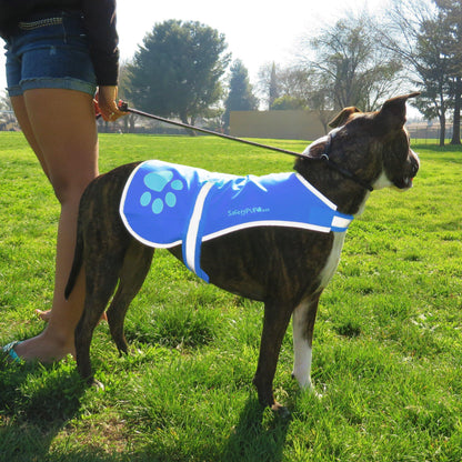 Dog Reflective Vest L Size Chest 31.63 in Neck 23 in Hi Vis Fluorescent