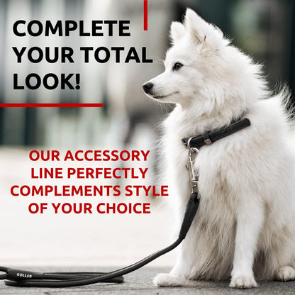 Rolled Leather Dog Leash 4Ft * 0.5 in for Small Medium and Large Dogs Heavy Duty Leather Puppy Leash for Outdoor Walking Running Training Strong Dog Leashes for Large Breed Dogs (Black)