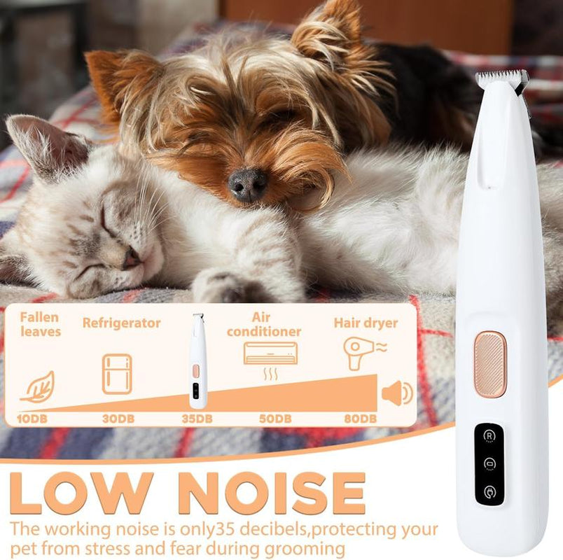 2025 New Pet Trimmer for Dogs and Cats,Waterproof Rechargeable Pet Shaver with LED Light, Multifunctional Pet Hair Clippers for Paws Eyes Ears Face Rump,Dog Stuff,Cat Paw Trimmer Grooming Tools