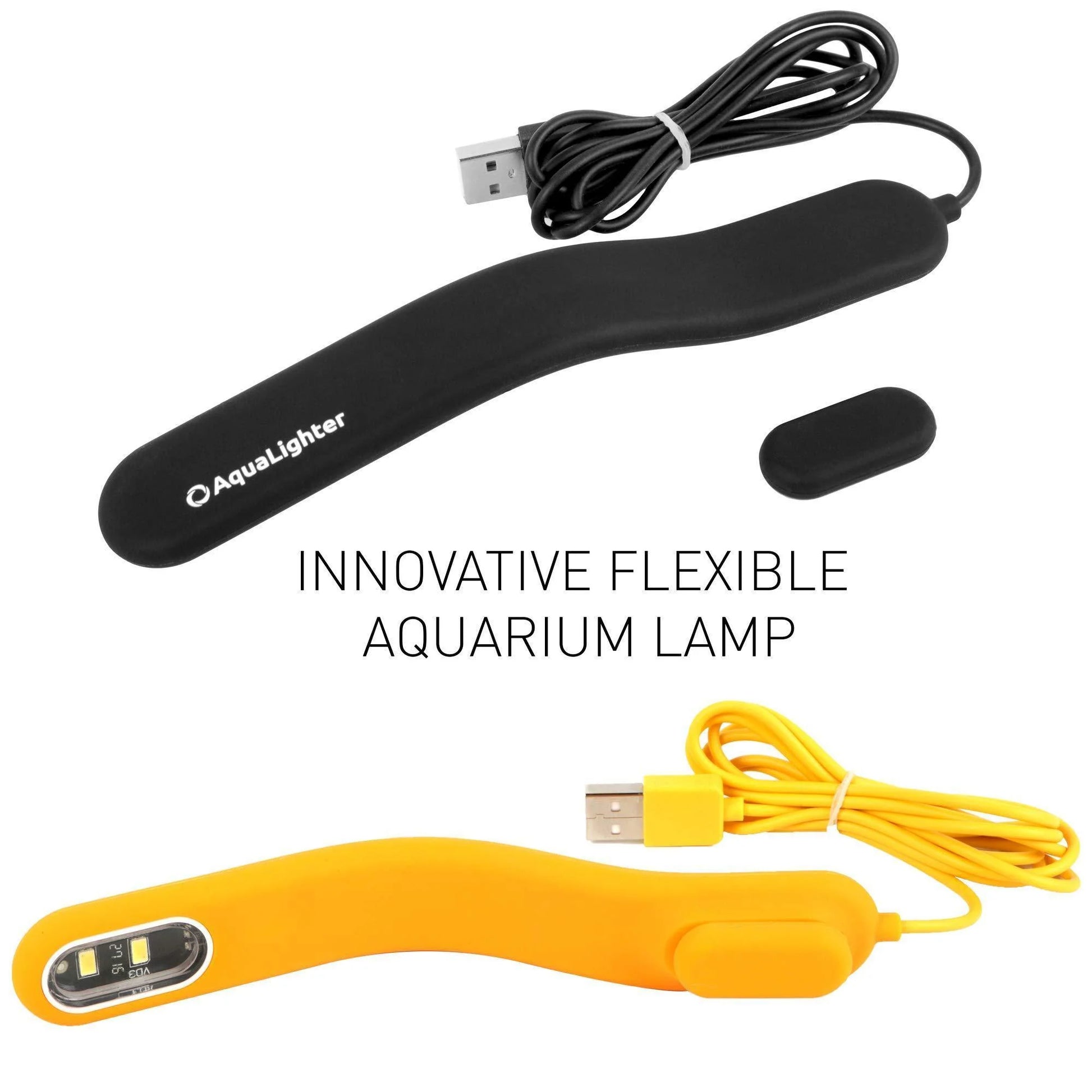 Fish Tank Light Clip on Aquarium Light Aquarium Light for Plants LED Flexible Lamp for Freshwater Small Aquarium Light Picosoft Yellow 5 Gallon