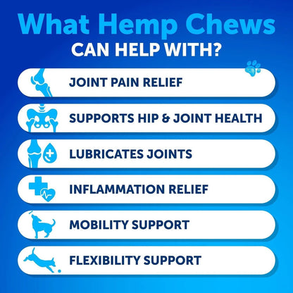 Hip and Joint Supplement for Dogs Glucosamine Joint Pain Relief Chews With