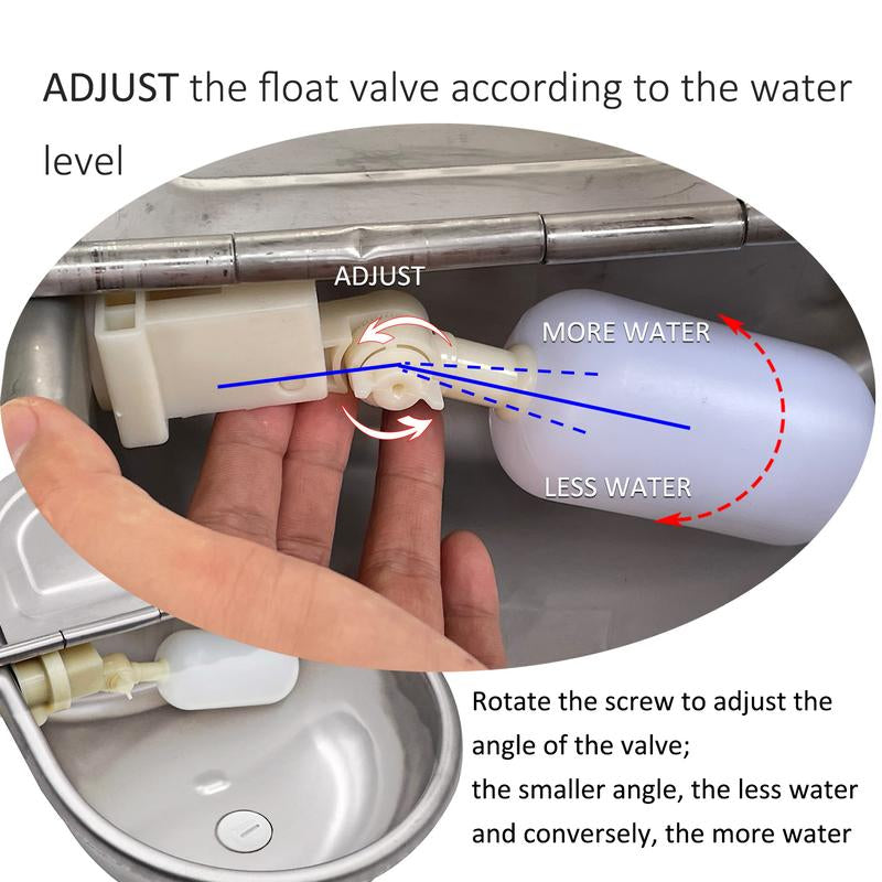 Automatic Animal Water Bowl Dog Water Dispenser Duck Waterer Poultry Watering System