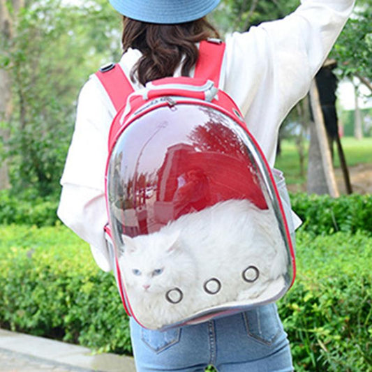 Outdoor Pet Backpack, Cat Backpack, Portable Breathable Cat and Dog Bag, Cat Carrier, Creative Pet Travel Bag