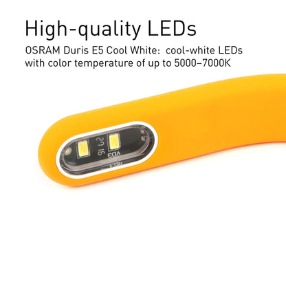 Fish Tank Light Clip on Aquarium Light Aquarium Light for Plants LED Flexible Lamp for Freshwater Small Aquarium Light Picosoft Yellow 5 Gallon