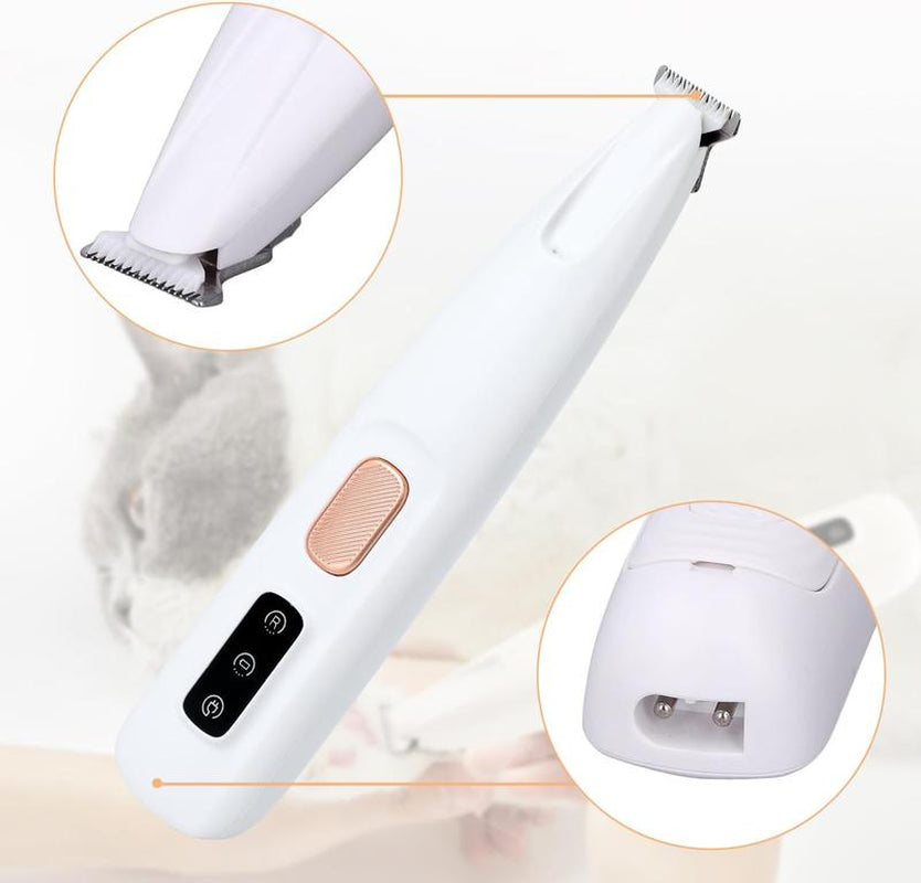 2025 New Pet Trimmer for Dogs and Cats,Waterproof Rechargeable Pet Shaver with LED Light, Multifunctional Pet Hair Clippers for Paws Eyes Ears Face Rump,Dog Stuff,Cat Paw Trimmer Grooming Tools