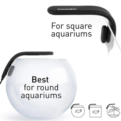 Fish Tank Light Clip on Aquarium Light Aquarium Light for Plants LED Flexible Lamp for Freshwater Small Aquarium Light Picosoft Yellow 5 Gallon